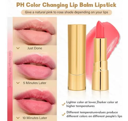 Lápiz Labial Que Cambia De Color Para Mujer, Transferproof P