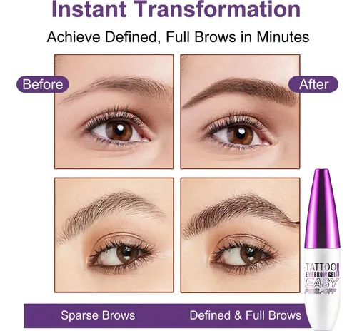Gel Tinte Cejas Peel Off 2 Piezas, Impermeable, Tono