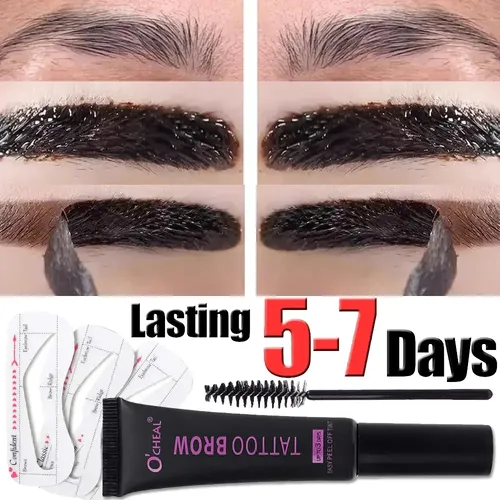 Set De Tinte En Crema Para Cejas, Fácil De Pelar, A Prueba D