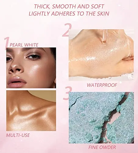 Paleta De Iluminadores Faciales Maepeor, 8 Colores, Purpurin