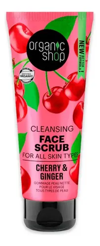 Exfoliante Facial Jenjibre Cereza Organic Shop 75ml Rostro Argentina