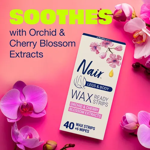 Nair Hair Remover Wax Ready Tiras Para Piernas Y Cuerpo, No