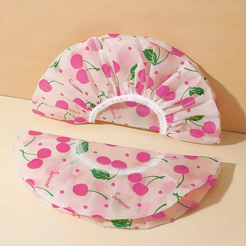 G- Gorro De Ducha De Alta Calidad Con Estampado De Cereza