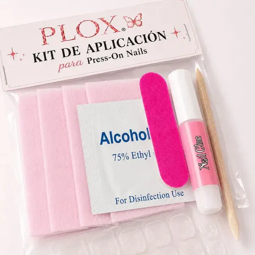 Kit X10 Pcs Aplicación Para Press On Uñas Postizas Pegamento Kit Aplicación Uñas