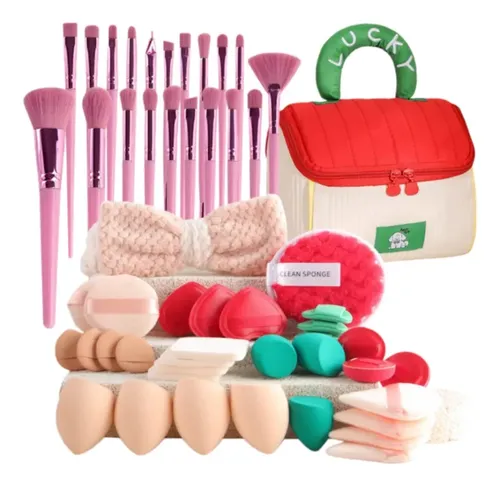 Conjunto Grande De 53 Herramientas De Maquillajexudachao