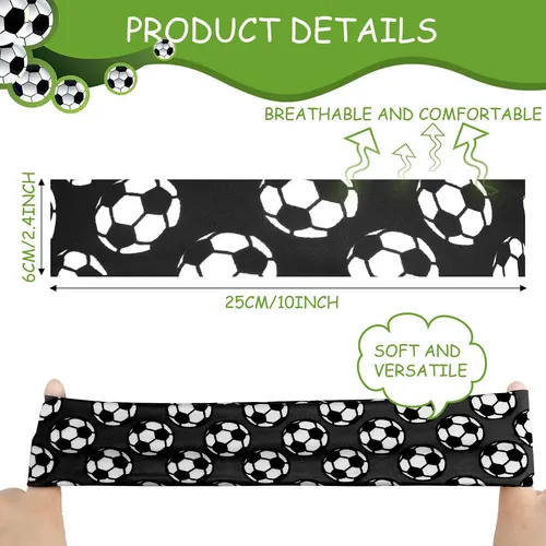 Cintas Para El Pelo De Fútbol Willbond 9 Piezas Para Niñas Y