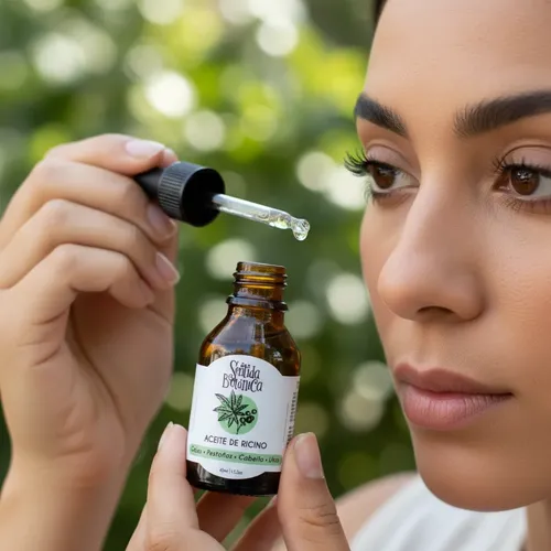 Aceite De Ricino Orgánico Cejas Pestañas Uñas Y Cabello 45ml
