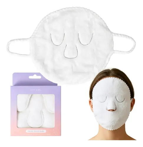 Mascarilla De Toalla Facial Reutilizable P/ Compresa Facial