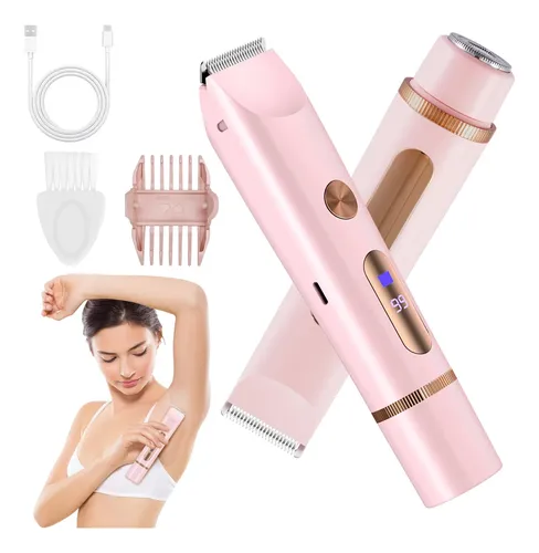 2 En 1 Rasuradora Electrica Mujer, Depiladora Facial
