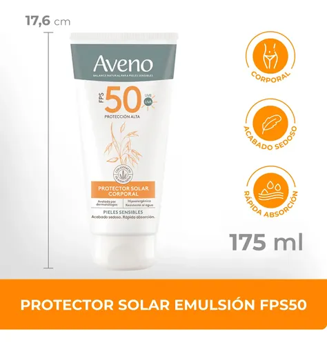 Protector Solar Aveno Fps 50 175 Ml