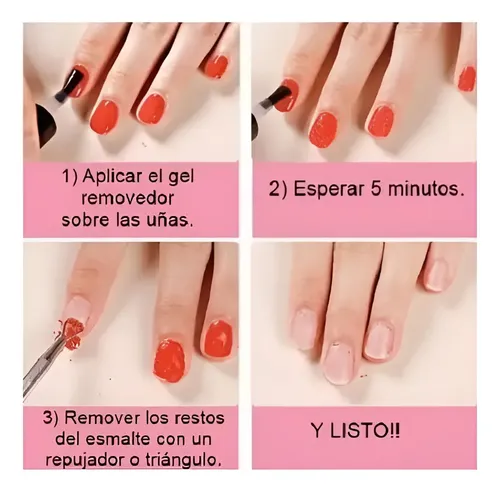 Gel Removedor Mágico Uña Semipermanente Cherimoya 15ml X12un