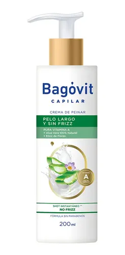 Crema De Peinar Bagovit Pelo Largo Y Sin Frizz X 200 Ml