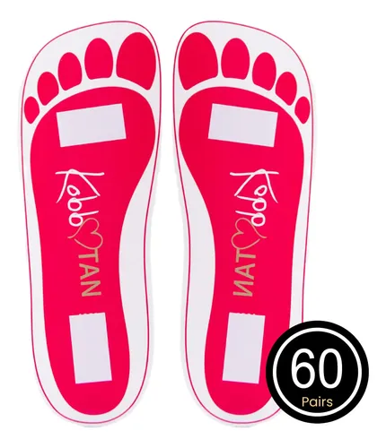 Almohadillas Desechables Kobbtan Spray Tan Para Pies, 60 Par