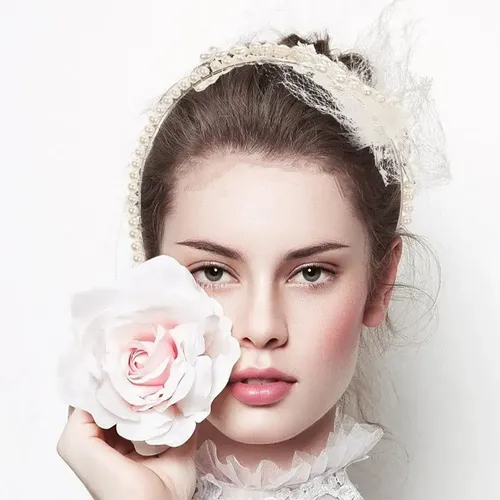Diadema De Novia Con Perlas De Cristal Para El Cabello