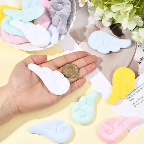 48×pinzas For El Pelo Ángel Peluche Alas Ángel 6 Colores