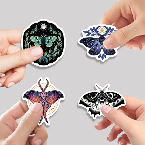 50pcs Luna Y Polilla Stickers Pack