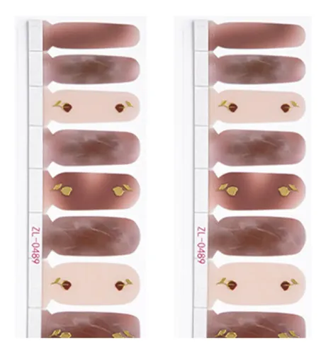 20x Envolturas Completas Para Uñas, Pegatinas Para Rojo