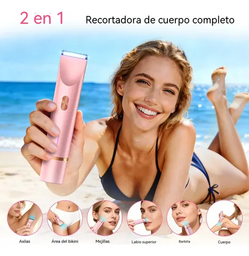 Depiladora Eléctrica Para Mujer Eliminación Vello Corporal