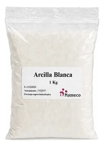 Arcilla Blanca (caolin) – 1 Kg – Uso Cosmetico