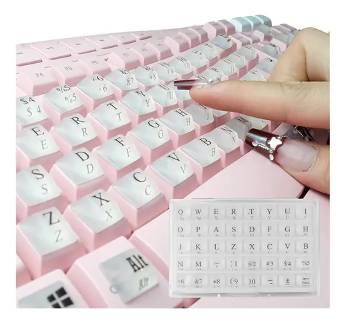 Ivaso 80 Pcs Pegatinas De Teclado Translúcidas Para Uñas