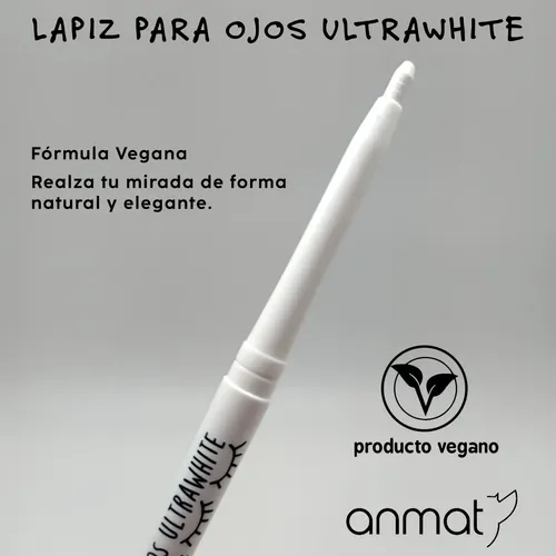 Lapiz Delineador Retractil Para Ojos Blanco Vegano Tyl