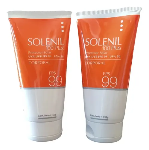 Solenil 100 Protector Solar Fps99 Piel Sensible Pack X 2