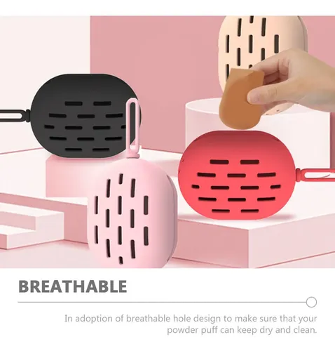 Soporte Para Esponjas De Maquillaje, Portátil, Silicona