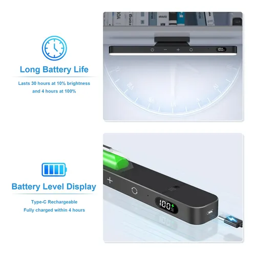 Luces Para Espejo Willed 5w 120 Led 2500mah Recargables 3 Co