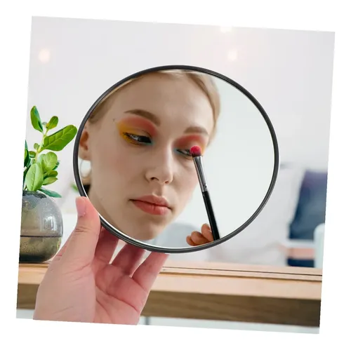 Espejo De Aumento 5x Con Ventosa Para Maquillaje Negro
