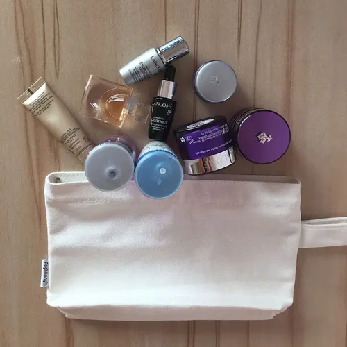 Bolsa De Maquillaje Augbunny De Lona Multiusos De Algodón, P
