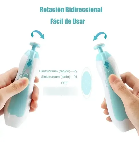 Lima De Uñas Bebe, 6 Cabeza Molienda Y 1 Cortauñas Niños