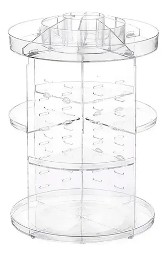 Organizador Acrílico Giratorio De 360 Grados Para Maquillaje