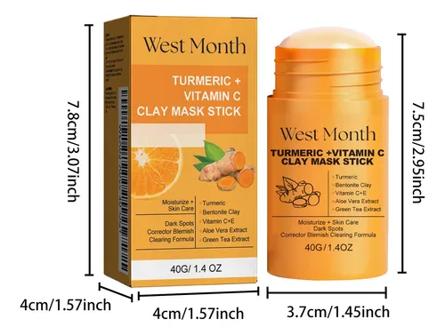 Mascarilla De Arcilla Iluminadora Con Cúrcuma West Month