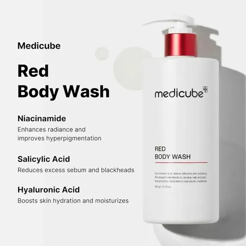 Gel De Baño Corporal Red Acne Medicube Piel Acneica 400g