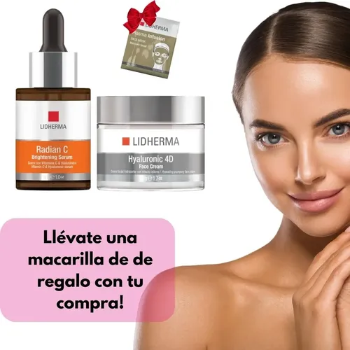Kit X2 Hyaluronic 4d Face Cream Y Radian C Serum Lidherma