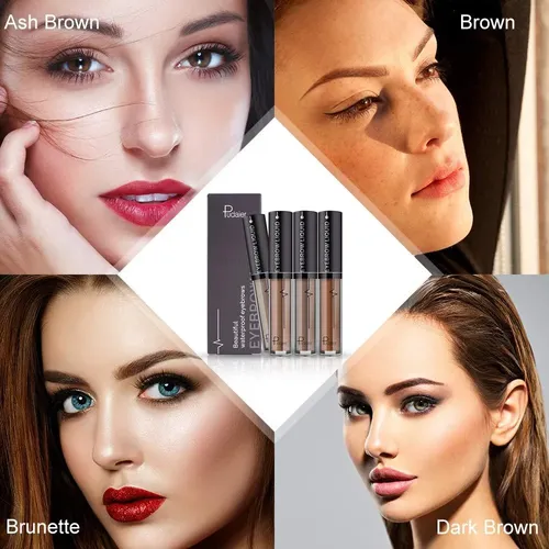 Gel Impermeable Para Cejas Marrón Brunette Con Cepillo Y