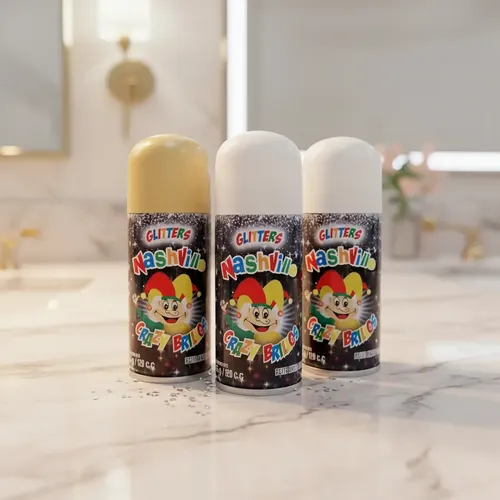 Brillo Glitter Para El Pelo O Cuerpo En Aerosol Cotillon
