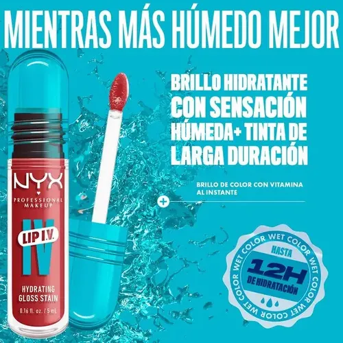 Tinta De Labios Hidratante Lip Iv Nyx Professional Makeup Cranberry Splash