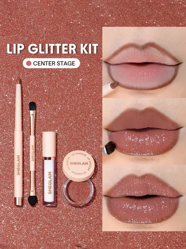 Sheglam Lip Dazzler Kit De Purpurina Con Glitter Duradero