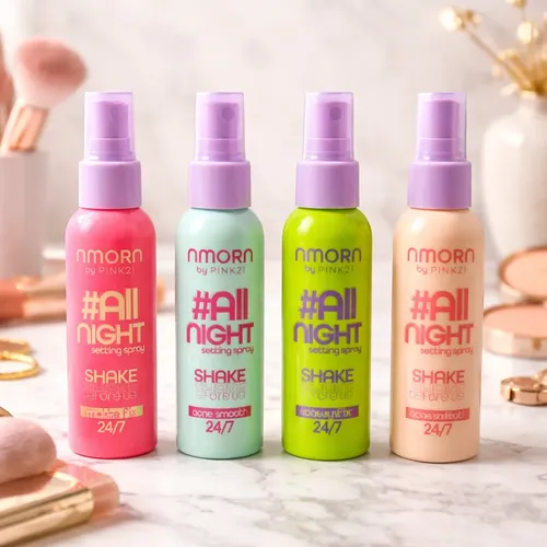 Fijador De Maquillaje Pink21 Nmorn -efecto Matificante