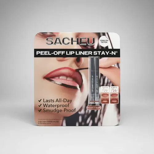 Sacheu Peel-off Lip Liner Stay-n 2 Colores Noohde Y P-inked