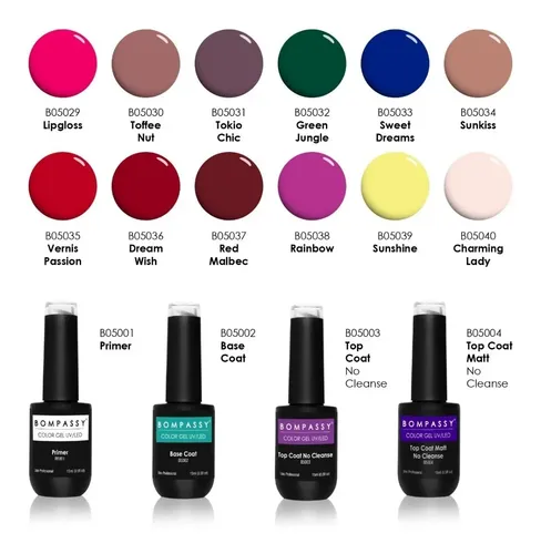 Esmalte Semipermanente Para Uñas Bompassy 15 Ml