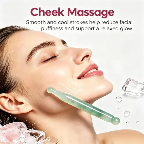 Masajeador Leosense Gua Sha Pen Aventurina Jade 11 Cm