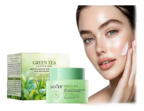 Crema Facial Antiacné Y Control De Aceite De Té Verde, 40 G