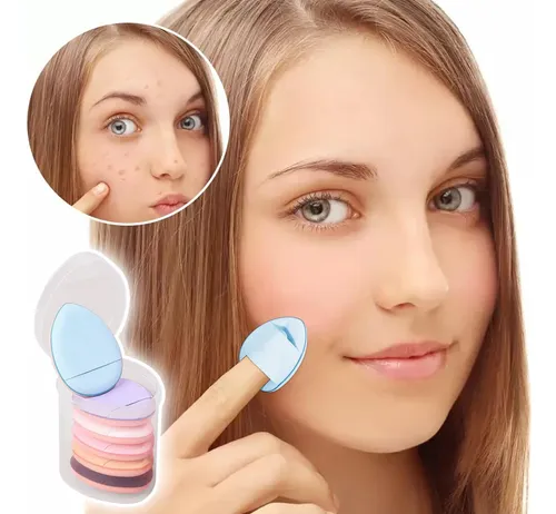 J Juego De Esponjas Para Maquillaje Y Polvos Pequeños