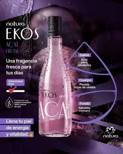 Natura Frescor Edt Acai Ekos Femenino 150ml