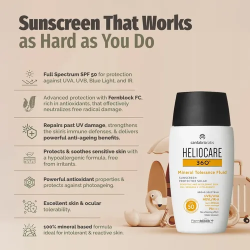 Protector Solar Mineral Spf50 Heliocare 360 Fluido 50 Ml