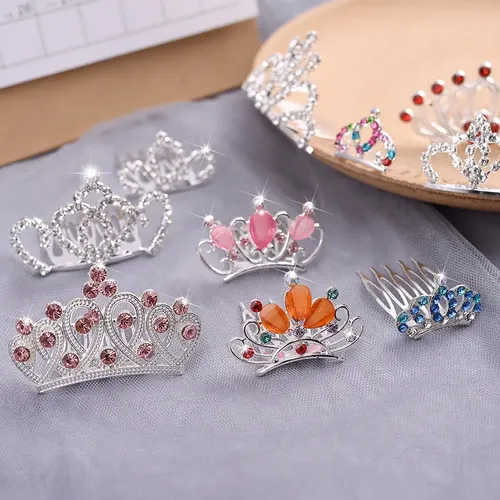 Corona Infantil Con Piedras Para El Cabello