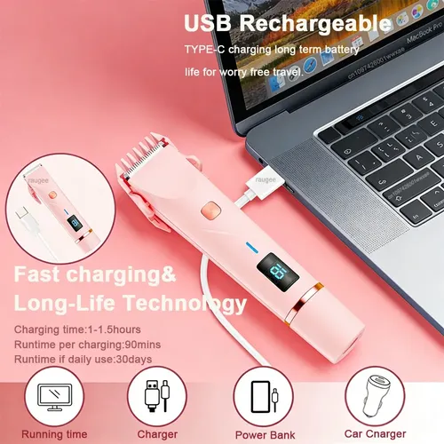 Afeitadora Eléctrica Recargable Doble Cabezal 2 En 1
