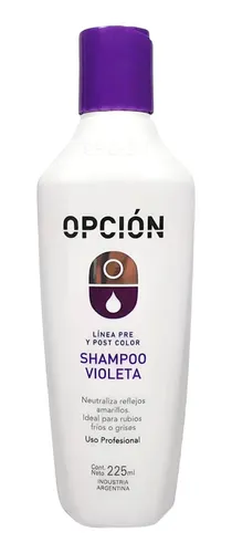 Shampoo Silver Opción Violeta 225ml Matizador Full